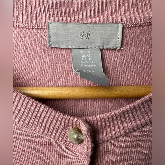 H&M Fine Knit Cardigan in Pink - Picture 4 of 4